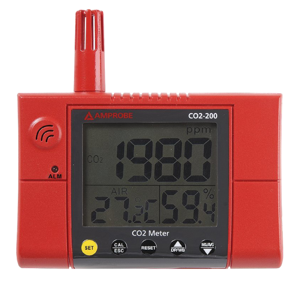 SMI Instrumenst Product AMPROBE - CO2-200 Wall-Mounted CO2 Meter