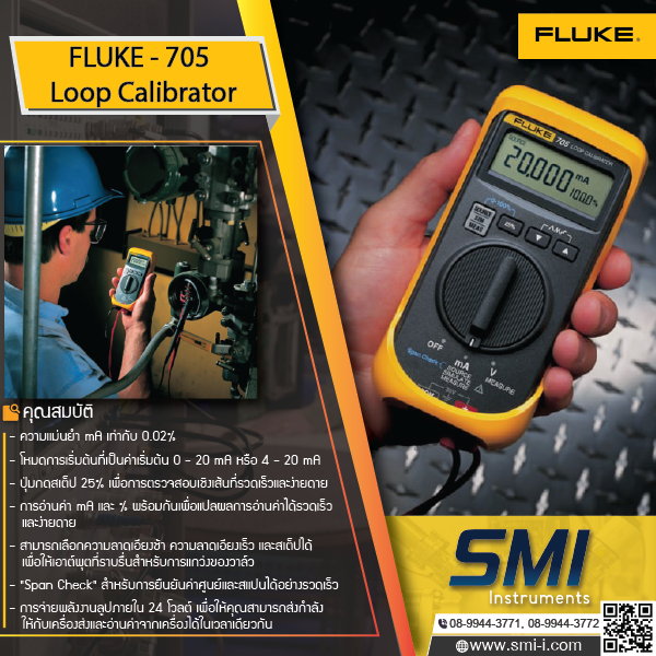 FLUKE - 705 Loop Calibrator graphic information