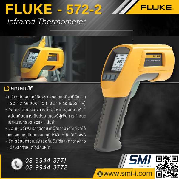 SMI info FLUKE 572-2 Infrared Thermometer