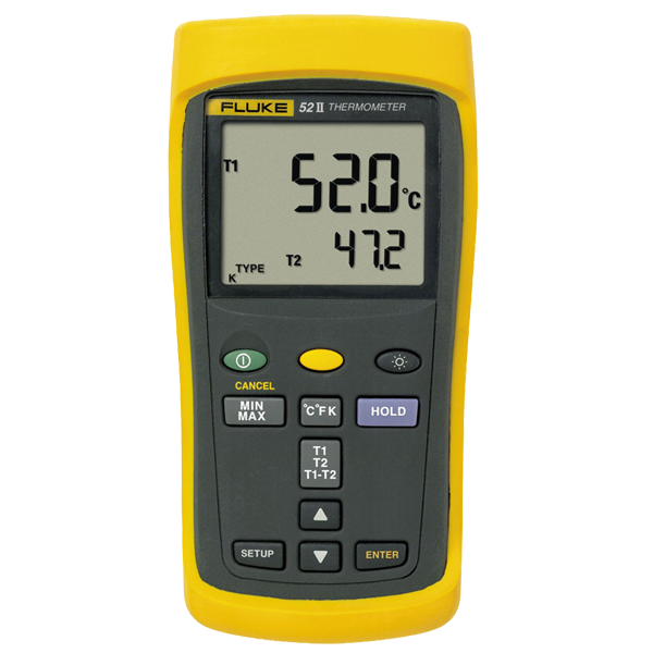 SMI Instrumenst Product FLUKE - 52 II Thermometer (Dual Probe Digital Thermometer, 50Hz)