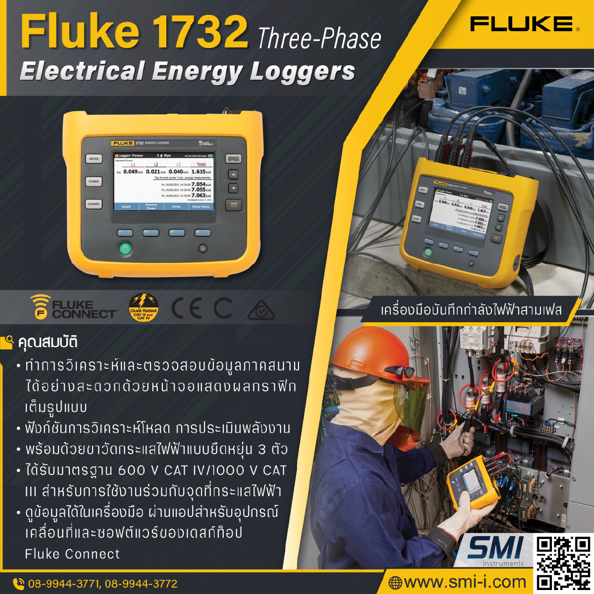 SMI info FLUKE 1732/INTL Energy Logger (International Version)
